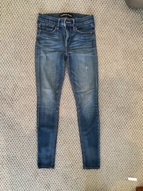 Women’s Express Slim Fit Dark Blue Denim Jeans